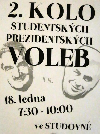 StudentskÃ© prezidentskÃ© volby - 2. kolo